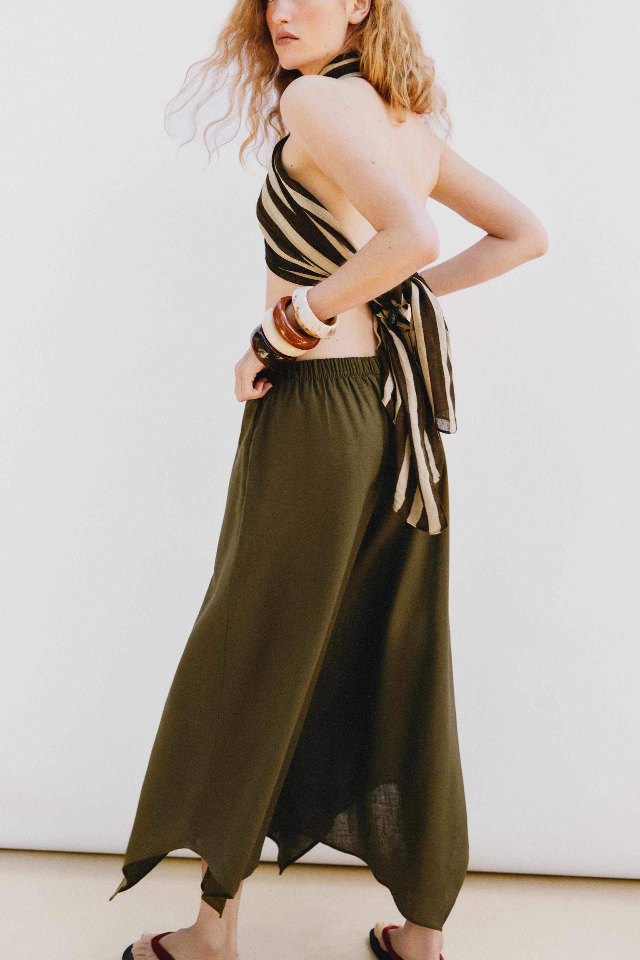 JUPE-CULOTTE ASYMÉTRIQUE